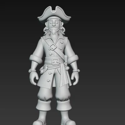 Mô hình cướp biển (Pirate) phong cách hoạt hình ấn tượng cho in 3D