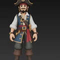 Mô hình cướp biển (Pirate) phong cách hoạt hình ấn tượng cho in 3D - Thumbnail 4