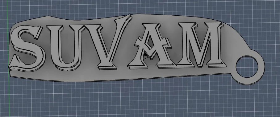 Móc khóa cá nhân hóa thiết kế 3D độc đáo dễ in - Image 1