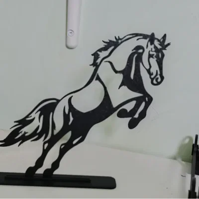Mô hình trang trí ngựa Mustang 2D tuyệt đẹp - File in 3D
