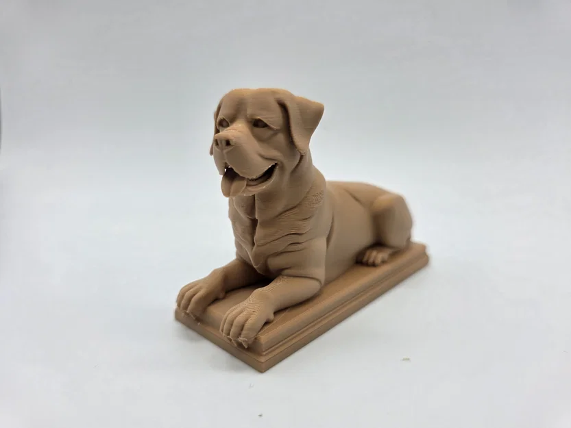 Tượng Chú Chó Rottweiler Đang Nằm - Image 5