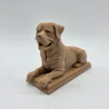 Tượng Chú Chó Rottweiler Đang Nằm - Thumbnail 5