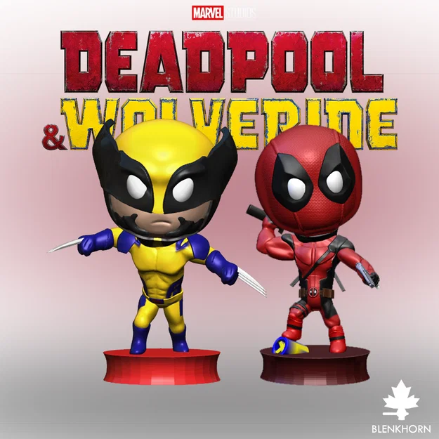 Mô hình 3D Wolverine Chibi Marvel cực dễ thương - Image 2