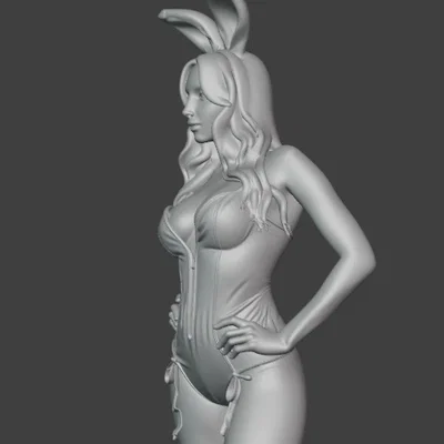 Mô hình tượng nữ gợi cảm tai thỏ (Sexy Bunny Girl Bust) file STL