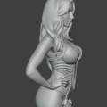 Mô hình tượng nữ gợi cảm tai thỏ (Sexy Bunny Girl Bust) file STL - Thumbnail 4