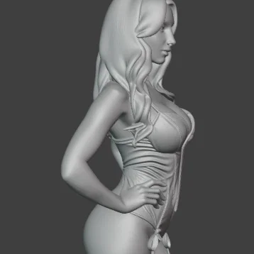 Mô hình tượng nữ gợi cảm tai thỏ (Sexy Bunny Girl Bust) file STL