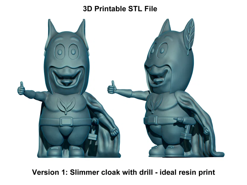 Mini VogMan – Mascot 3D đáng yêu (Bản hỗ trợ sẵn/Không cần support) - Image 2