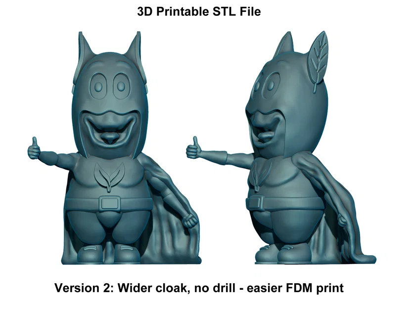 Mini VogMan – Mascot 3D đáng yêu (Bản hỗ trợ sẵn/Không cần support) - Image 3