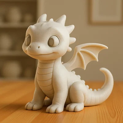 Mô hình chú rồng nhỏ Baby Dragon đáng yêu cho in 3D
