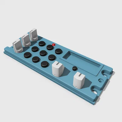 Mô hình 3D Bảng điều khiển Transponder Airbus A320 cho Homecockpit