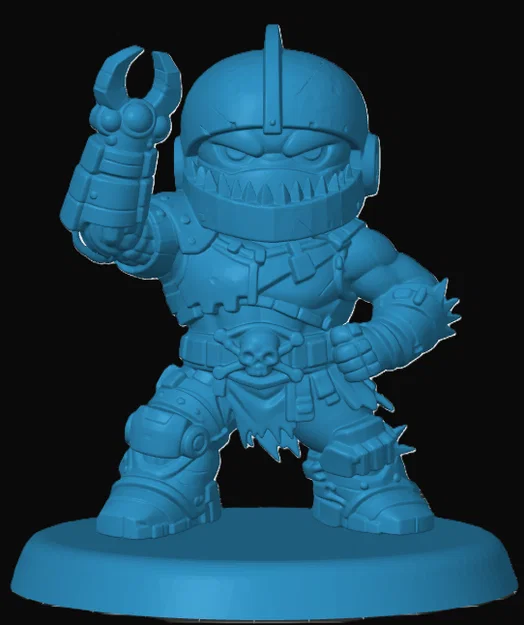 Mô hình Trap Jaw phong cách Chibi siêu dễ thương để in 3D - Image 1