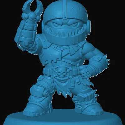 Mô hình Trap Jaw phong cách Chibi siêu dễ thương để in 3D