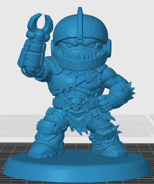 Mô hình Trap Jaw phong cách Chibi siêu dễ thương để in 3D - Image 2