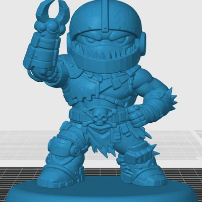 Mô hình Trap Jaw phong cách Chibi siêu dễ thương để in 3D