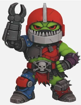 Mô hình Trap Jaw phong cách Chibi siêu dễ thương để in 3D - Image 3