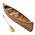 Mô hình thuyền độc mộc Wooden Canoe cổ điển - File in 3D chất lượng - Thumbnail 2