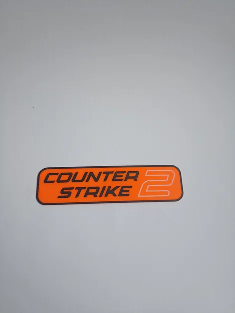 Mô hình logo Counter-Strike 2 in 3D trang trí góc Gaming - Image 2