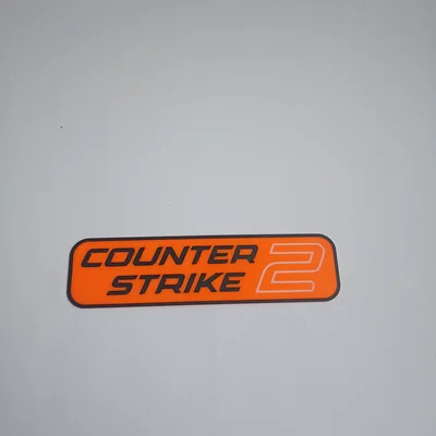 Mô hình logo Counter-Strike 2 in 3D trang trí góc Gaming