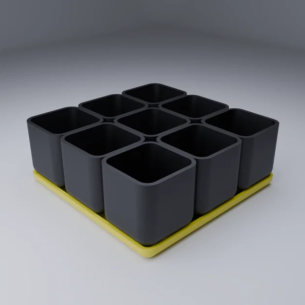 Hệ thống khay ươm hạt giống 9 chậu kiểu mô-đun - Image 1