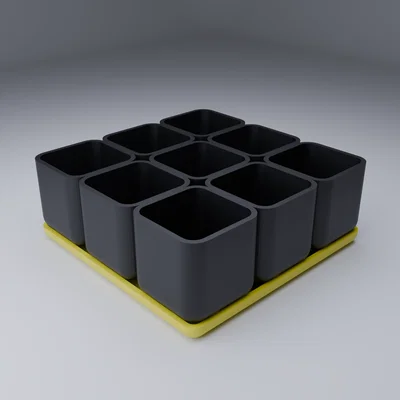 Hệ thống khay ươm hạt giống 9 chậu kiểu mô-đun