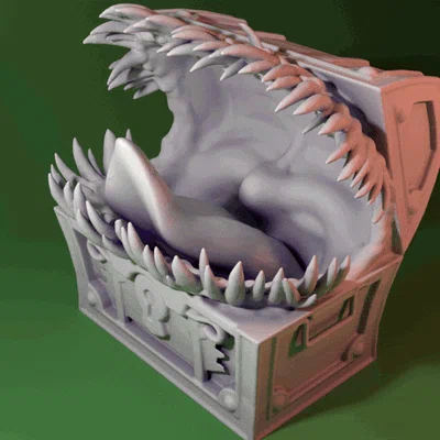 Mô hình 3D Mimic Dungeons and Dragons có hốc gắn nam châm cực chất