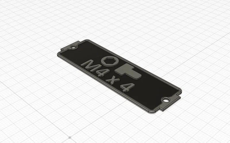 Nhãn hộp Gridfinity Multicolor cho ốc lục giác chìm M2 đến M20 - Image 2