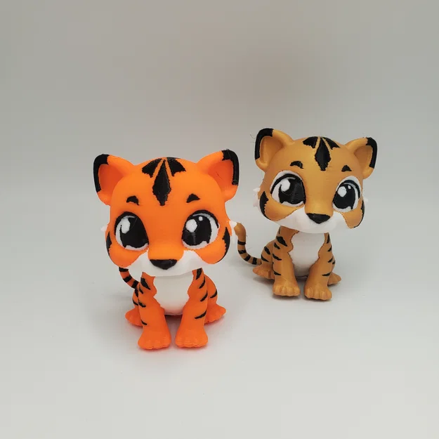 Mô hình 3D Baby Tiger dễ thương - Trang trí bàn làm việc cực xinh - Image 1