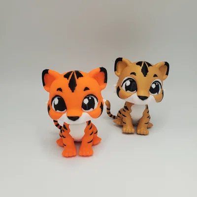 Mô hình 3D Baby Tiger dễ thương - Trang trí bàn làm việc cực xinh