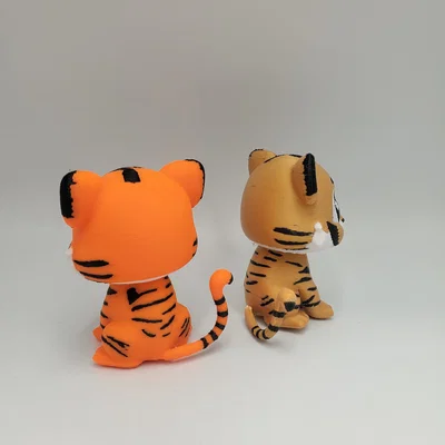 Mô hình 3D Baby Tiger dễ thương - Trang trí bàn làm việc cực xinh