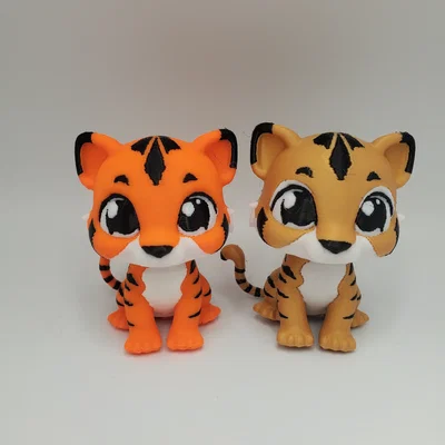 Mô hình 3D Baby Tiger dễ thương - Trang trí bàn làm việc cực xinh