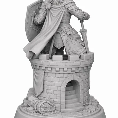 Knight of the Watchtower - Mô hình hiệp sĩ cờ vua 3D độc đáo