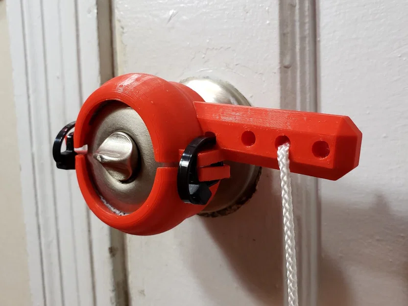 Bộ Chuyển Núm Cửa Tròn Sang Tay Gạt (Round Door Knob to Lever Converter) - Image 1