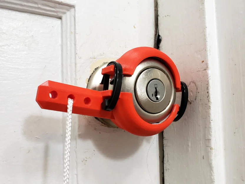 Bộ Chuyển Núm Cửa Tròn Sang Tay Gạt (Round Door Knob to Lever Converter) - Image 2