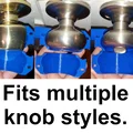 Bộ Chuyển Núm Cửa Tròn Sang Tay Gạt (Round Door Knob to Lever Converter) - Thumbnail 3