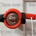 Bộ Chuyển Núm Cửa Tròn Sang Tay Gạt (Round Door Knob to Lever Converter) - Thumbnail 5