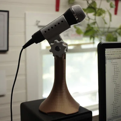 Chân Để Micro Để Bàn In 3D 100% (100% Printable Desktop Microphone Stand)