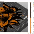 Mẫu in 3D Tranh treo tường Cánh bướm và Hoa ly nghệ thuật - Thumbnail 2