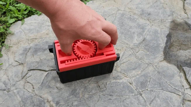 Nắp Rack and Pinion Print-in-Place (File hộp có trên Patreon) - Image 1