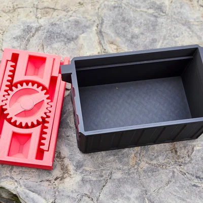 Nắp Rack and Pinion Print-in-Place (File hộp có trên Patreon)