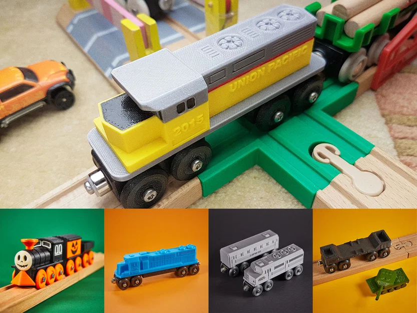 Tàu đồ chơi Union Pacific tương thích BRIO / IKEA - Image 1