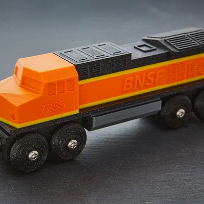 Đầu máy tàu đồ chơi BNSF tương thích BRIO / IKEA