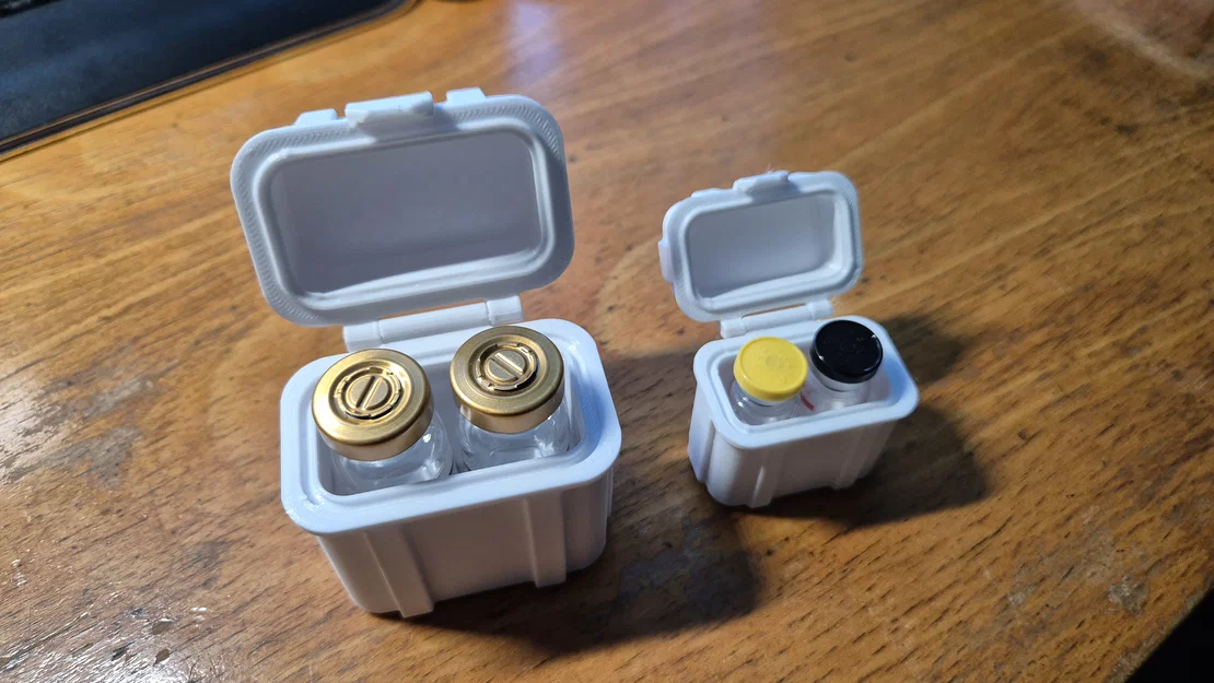 Hộp đựng 2 lọ nước pha tiêm (bacteriostatic water) 3D in - Image 4