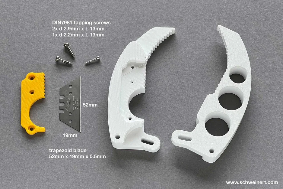 Càng kẹp cắt cho QYSEA FIFISH Robotic Arm (lưỡi dao âm) - Image 3