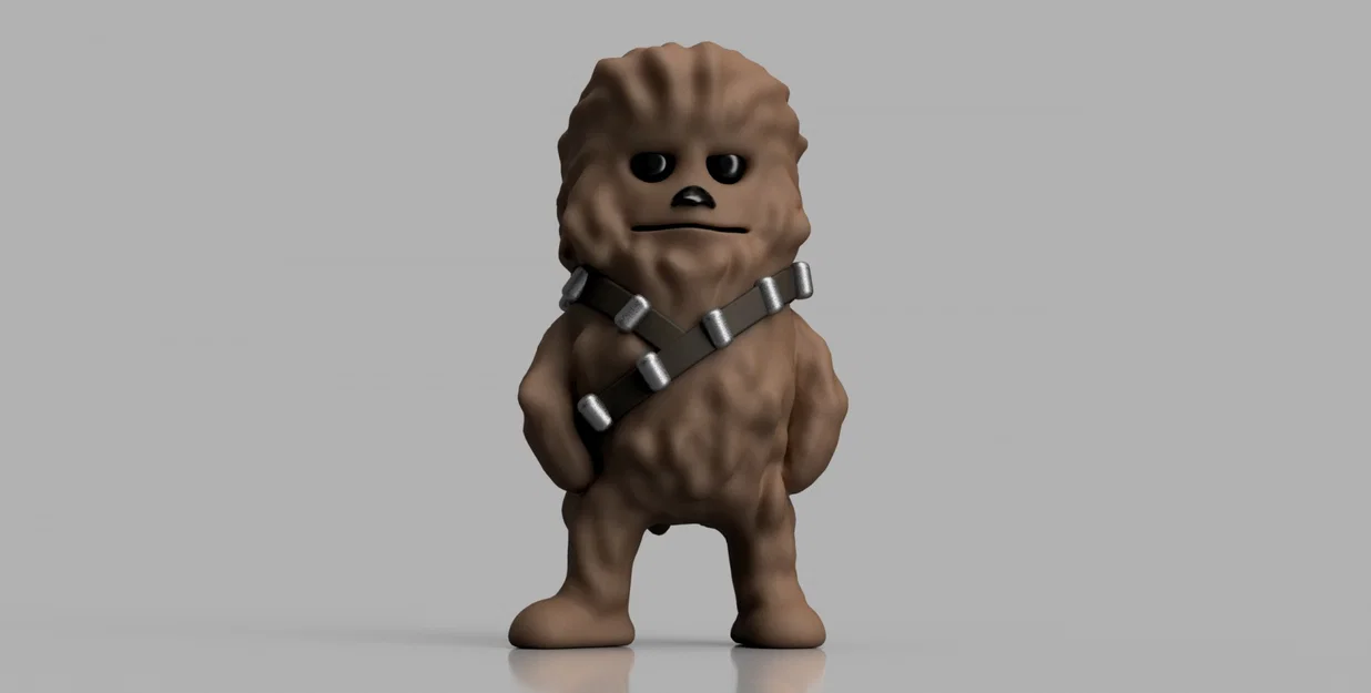 Mô hình Mini Chewie (Chewbacca) in 3D - Đáng yêu cho fan Star Wars - Image 1