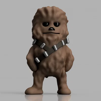 Mô hình Mini Chewie (Chewbacca) in 3D - Đáng yêu cho fan Star Wars