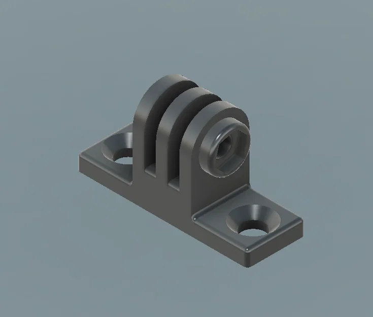 Đế gắn máy quay hành trình GoPro (Gopro mount) bền chắc dễ in 3D - Image 1
