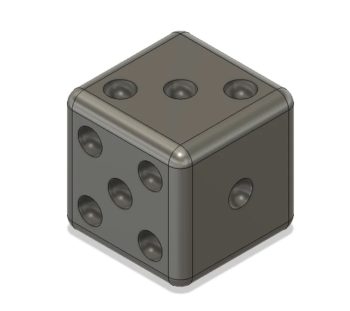 Mô hình xúc xắc (Dice) dùng để kiểm tra chất lượng máy in 3D - Image 1