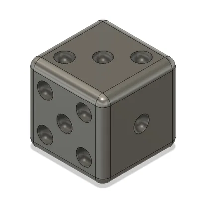 Mô hình xúc xắc (Dice) dùng để kiểm tra chất lượng máy in 3D