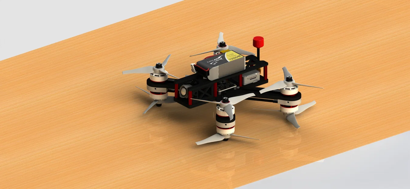 Khung FPV Drone (5 inch) in 3D - Image 1