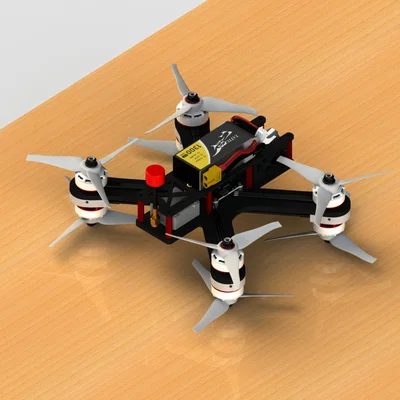 Khung FPV Drone (5 inch) in 3D